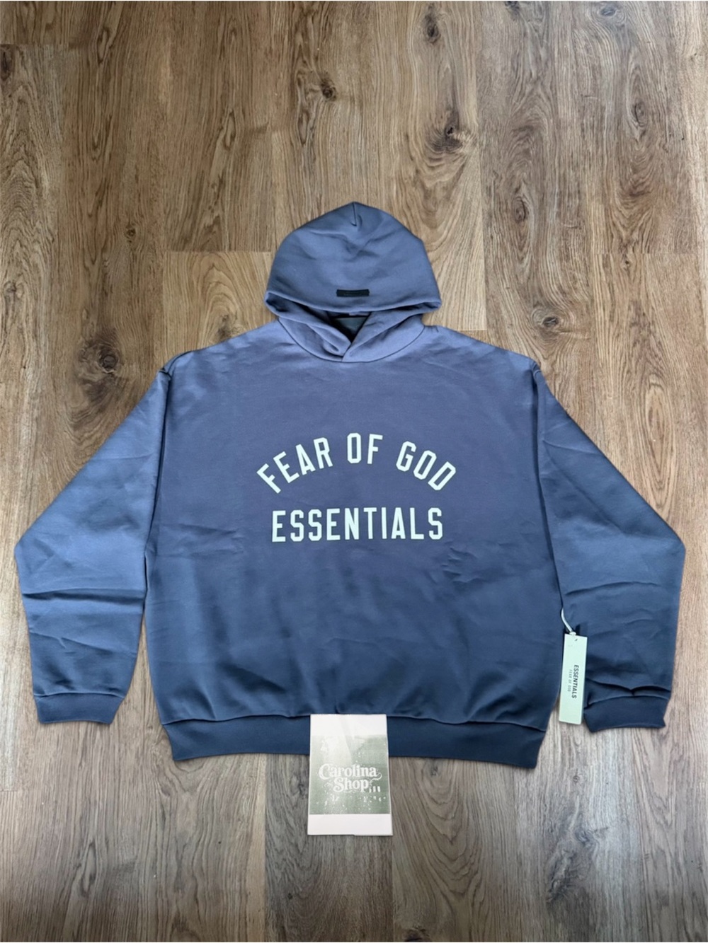 Fear of God Essentials Marine Navy Blue Pullover Hoodie